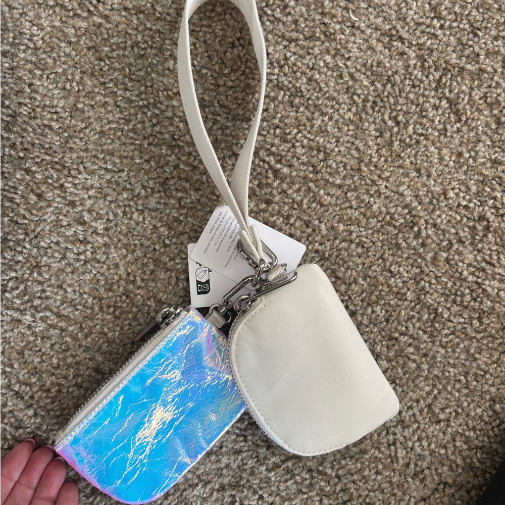 lululemon athletica Iridescent and Cream Key & Card Holder Set
